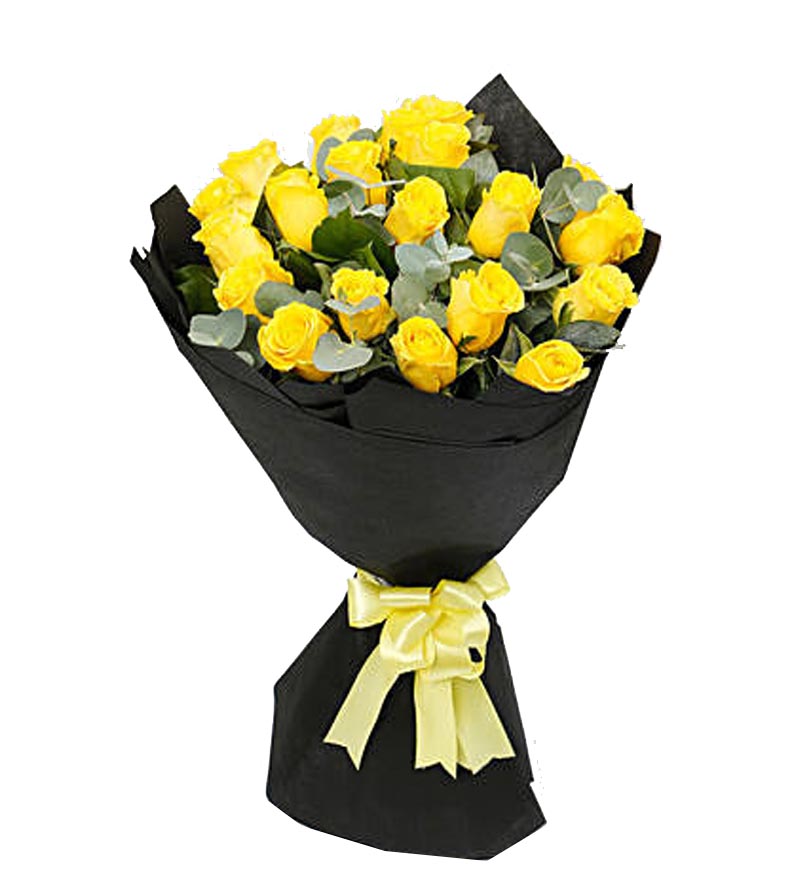 20 Yellow Roses Bouquet