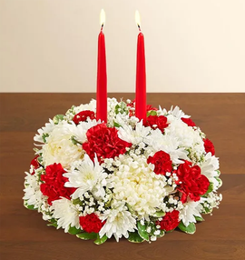 White & Red Centerpiece