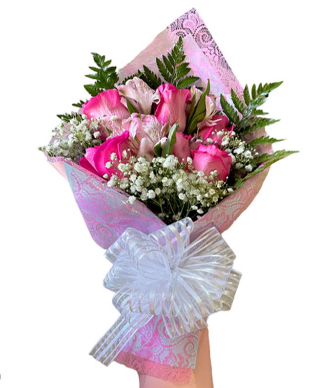 Wrap Pink Bouquet Mothers Day