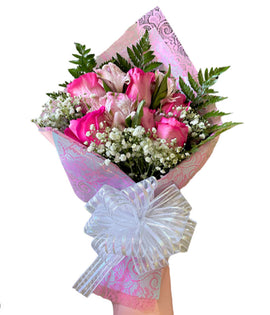 Wrap Pink Bouquet Mothers Day