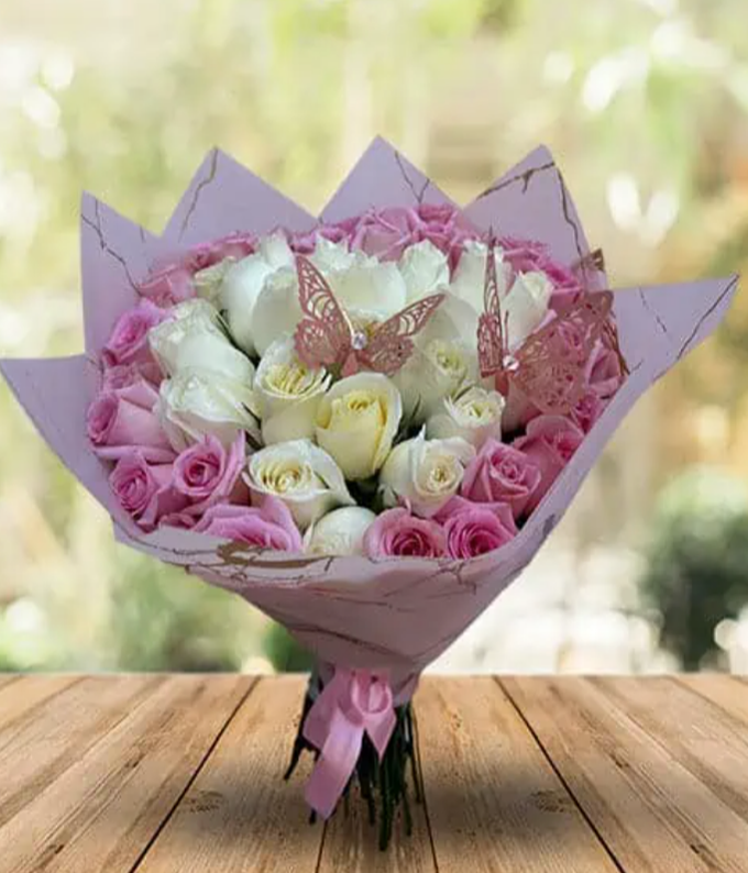 Bouquet White & Pink