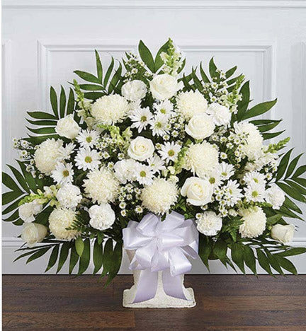 White Sympathy Floor Basket