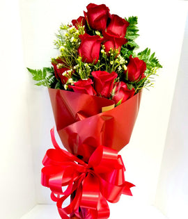 Dozen Red Roses Wrap