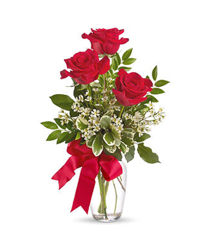 Deluxe Three Roses Bouquet